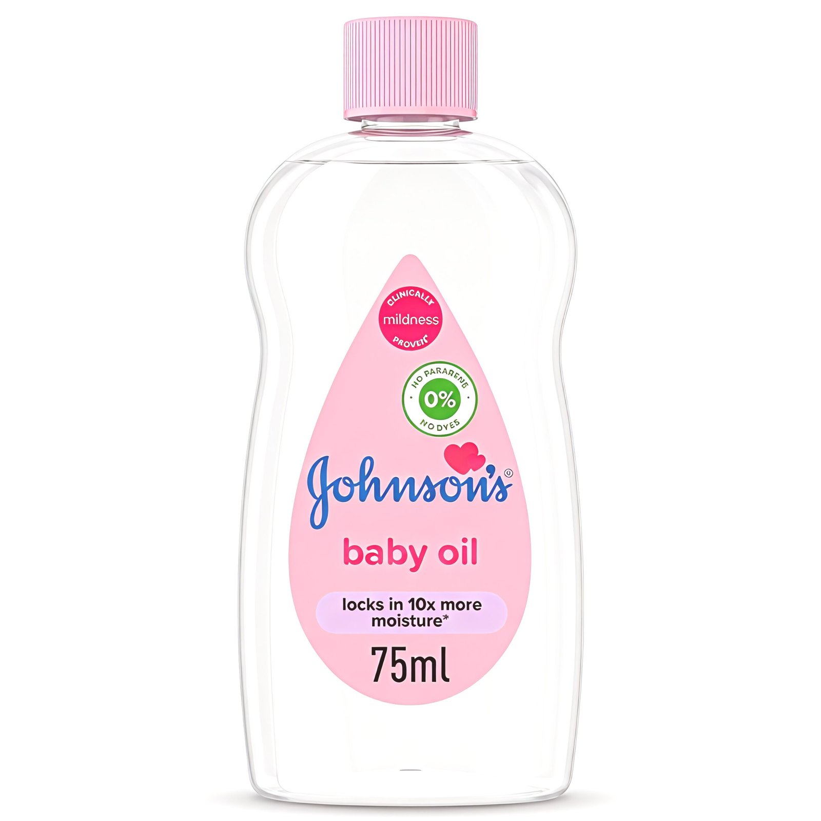 oil pink 75 زيت جونسون للأطفال 75 مل وردي - الصورة 1